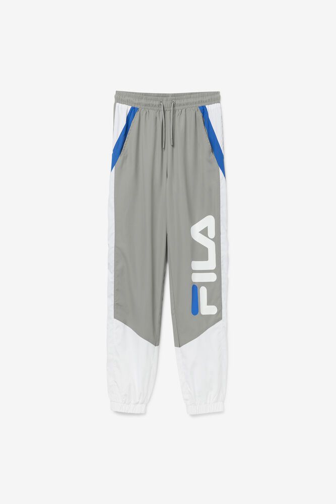 Fila Pants Gustavo Mens Grey/White/Blue - India AOI-687129